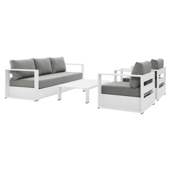 Tahoe Aluminum 4-Piece Outdoor Patio Set - Elegant, Durable, and Comfortable