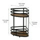 thumbnail image 3 of Estante Esquinero Para Baño Organizador Acento de Almacenamiento De Baño 2 Niveles Mueble Para Baño Metalico Negro Mate con Madera Acacia, 3 of 10