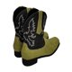 thumbnail image 4 of UKAP Botines vintage para mujer Botas de vaquero con punta cuadrada Botas de invierno occidentales de media pantorrilla Botas de equitación bajas y gruesas, 4 of 4