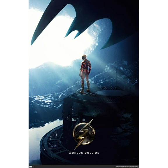 DC Comics Movie The Flash - Batcave One Sheet Wall Poster, 22.375" x 34"