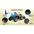 thumbnail image 4 of TOKTOO 24V Powered Ride on Tractor Max 4.3Mph w/ EVA Tires, Tippable Trailer, Remote Control, Tractor Ride on Toy for Kids- Blue, 4 of 17