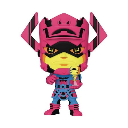 UPC: 0889698551656 | Pop Jumbo Marvel Galactus with Surfer Black Light Vinyl Figure (Other)