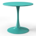 thumbnail image 5 of WestinTrends Playa 5-Piece Indoor Outdoor Metal Patio Dining Table Set With Stackable Patio Chairs, Turquoise, 5 of 16