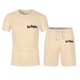 thumbnail image 4 of Los Angeles Graphic Short Sets for Men Short Sleeve Crewneck T Shirt and Shorts 2 Piece Matching Set Mens Summer Outfits, 4 of 7