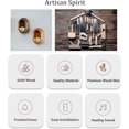 thumbnail image 2 of Shopkeepers Bell, Decorative Fridge Magnets, Magnetically-Attached Wood Doorbell, Door Chime for Business When Entering, Bell for Wall Wardrobe, 2 of 5