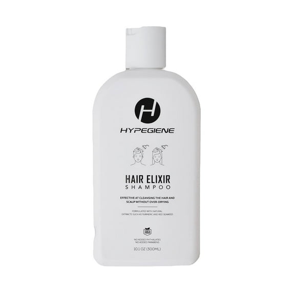 HYPEGIENE Organic Anti-Dandruff Shampoo - Nourishes, Repairs & Helps Strengthen All Hair Types - Paraben Free, Sulfate Free, Hair Elixir - Hydrating Shampoo with Turmeric & Red Seaweed Extract (10.1o