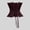 Coffee, variant on Womens Satin Corset Bustier, Bone Structured with Rear Lacing Waist Cincher Beige L