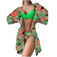 thumbnail image 1 of Birdeem Fashionista Lady Sexy Containing Chest Pad Print Bikini Set Two Piece Swimsuit, 1 of 6