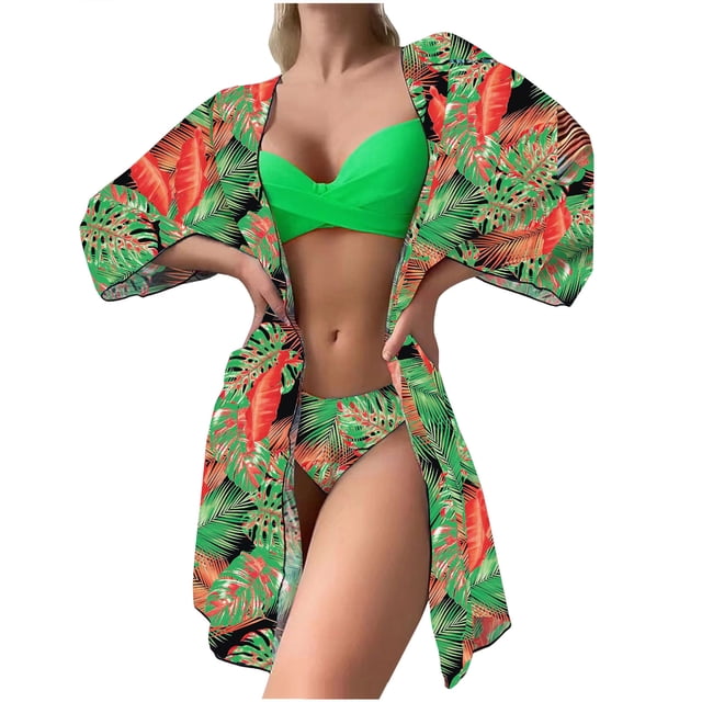 Birdeem Fashionista Lady Sexy Containing Chest Pad Print Bikini Set Two Piece Swimsuit