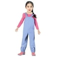 thumbnail image 2 of Toddler Rain Pants Toddler Kids Solid Waterproof Bib Pants Proof Windbreak Rain Pants with Reflective Tape Light Blue 2 Years-3 Years, 2 of 4