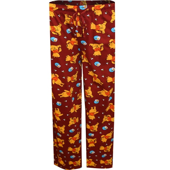 MJC Mens Winnie the Pooh Honey Pots and Honey Bees Lounge Pants (X-Large)
