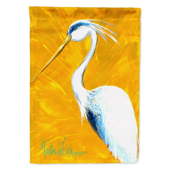 Col Mustard the Egret Garden Flag