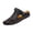 Black_014, variant on Mens Casual Leather Sandals Summer Beach Slipper Comfort Breathable Shoes Fashion Lightweight Trail Water Sandal Adjustable Brown 8 (EU-41)