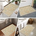thumbnail image 7 of Bedliving 2' x 3' Washable Small Area Rug, Beige Vintage Floral Low Pile Accent Mat for Entryway Bedside, 7 of 7