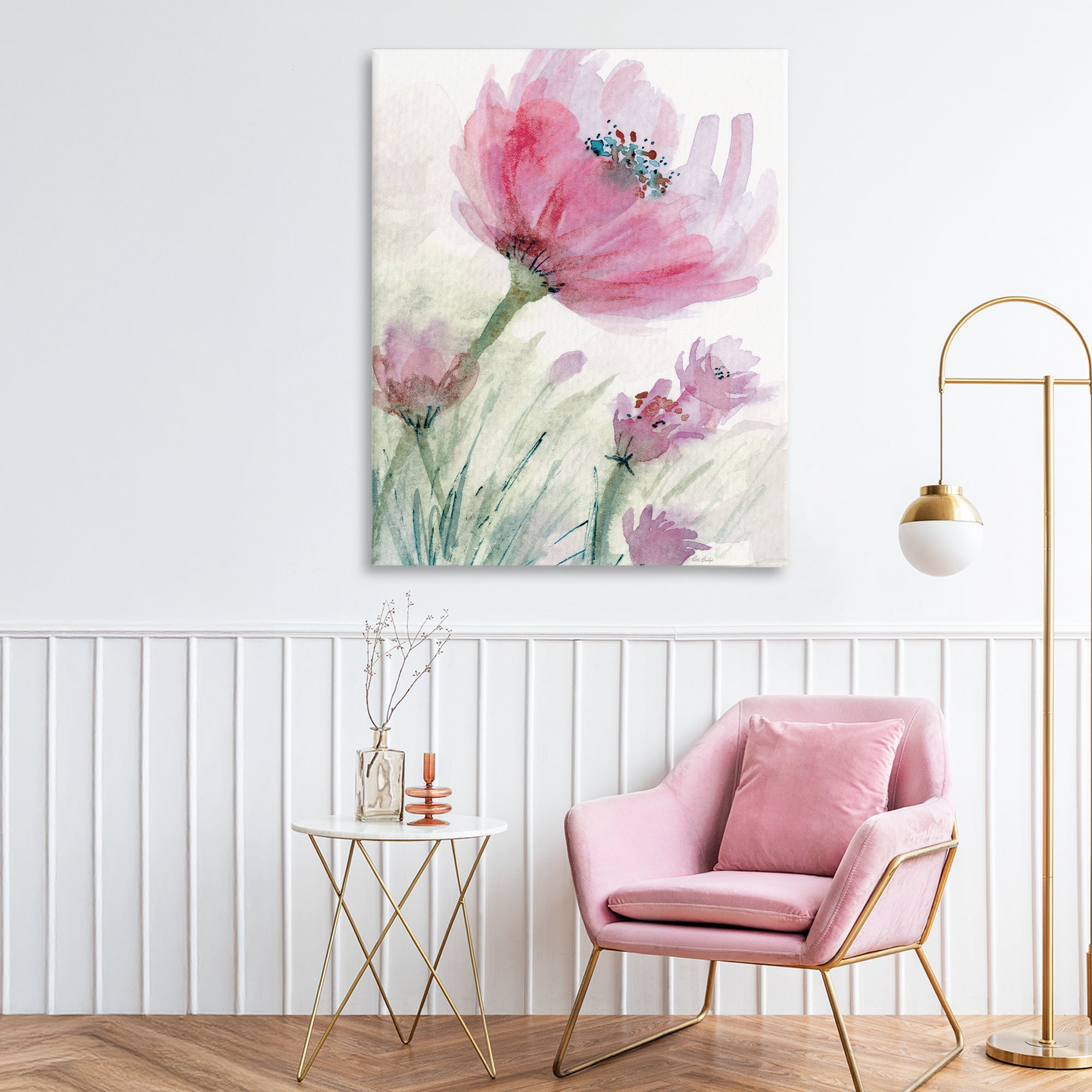 Stupell Industries Pink Flower & Speckled Stamen Canvas Wall Art, design by Patti Bishop