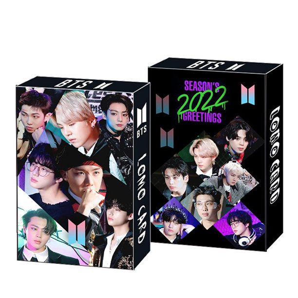 30 Unids/Set Kpop BTS 2022 Felicitaciones De La Temporada Lomo Tarjetas Tarjeta Pequeña Postal Fotográfica Para Fans Colección