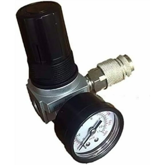 D27253 Craftman Air Compressor Regulator 4 Port Devilbiss w/Gauge Quick Coupler