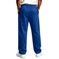 thumbnail image 4 of Men's Sweatpants Loose Fit Joggers Pockets Drawstring Heavyweight Fleece Lounge Athletic Pants for Men Royal Blue XL, 4 of 6