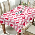 thumbnail image 5 of Valentines Day Hearts Fabric Rectangle Tablecloth - Waterproof and Wrinkle-Resistant Table Cloth 54x72 Inch Table Cover for Indoor & Outdoor Dining House Decor, 5 of 7