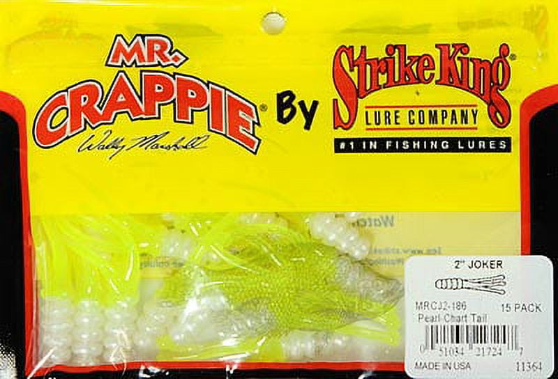 (2 pack) Strike King Mr Crappie Joker Refrigerator White Panfish Lure