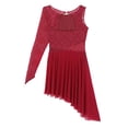thumbnail image 5 of DPOIS Womens Long Sleeve Lyrical Contemporary Ballet Dance Leotard Dress, 5 of 7