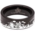 thumbnail image 5 of Sea Coral Tungsten Carbide Ring, 5 of 9