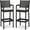 Off-white, variant on Ataujin Outdoor Wicker Bar Stools, 30 Inch Bar Height Patio Barstools with Backrest & Footrest, All-Weather Wicker Rattan Bar Chairs 2pack