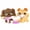 #2452 #960, variant on 2 PCS Minilpsshop Mini Pets Figures Toys Collie #2452 Cocker Spaniel #960 with Accessories,Collectible Cartoon Animal Figurines
