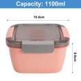 thumbnail image 2 of Fresh salad lunch container, salad bowl, 3 salad dressing containers, salad toppings, snacks, 2 of 7