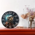 thumbnail image 6 of Squirrel Astronaut Space 10 inch Wall Clocks Non Ticking Easy to Read Battery Decorative for Home Bathroom Kitchen Bedroom Living Room, 6 of 8