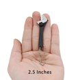 thumbnail image 1 of 2.5/4-Inch Monkey Wrench Universal Steel Mini Wrenches Portable Tool Short Shank Shifting Spanner Plumbing Key Ring Hand Tools black 2.5in, 1 of 6