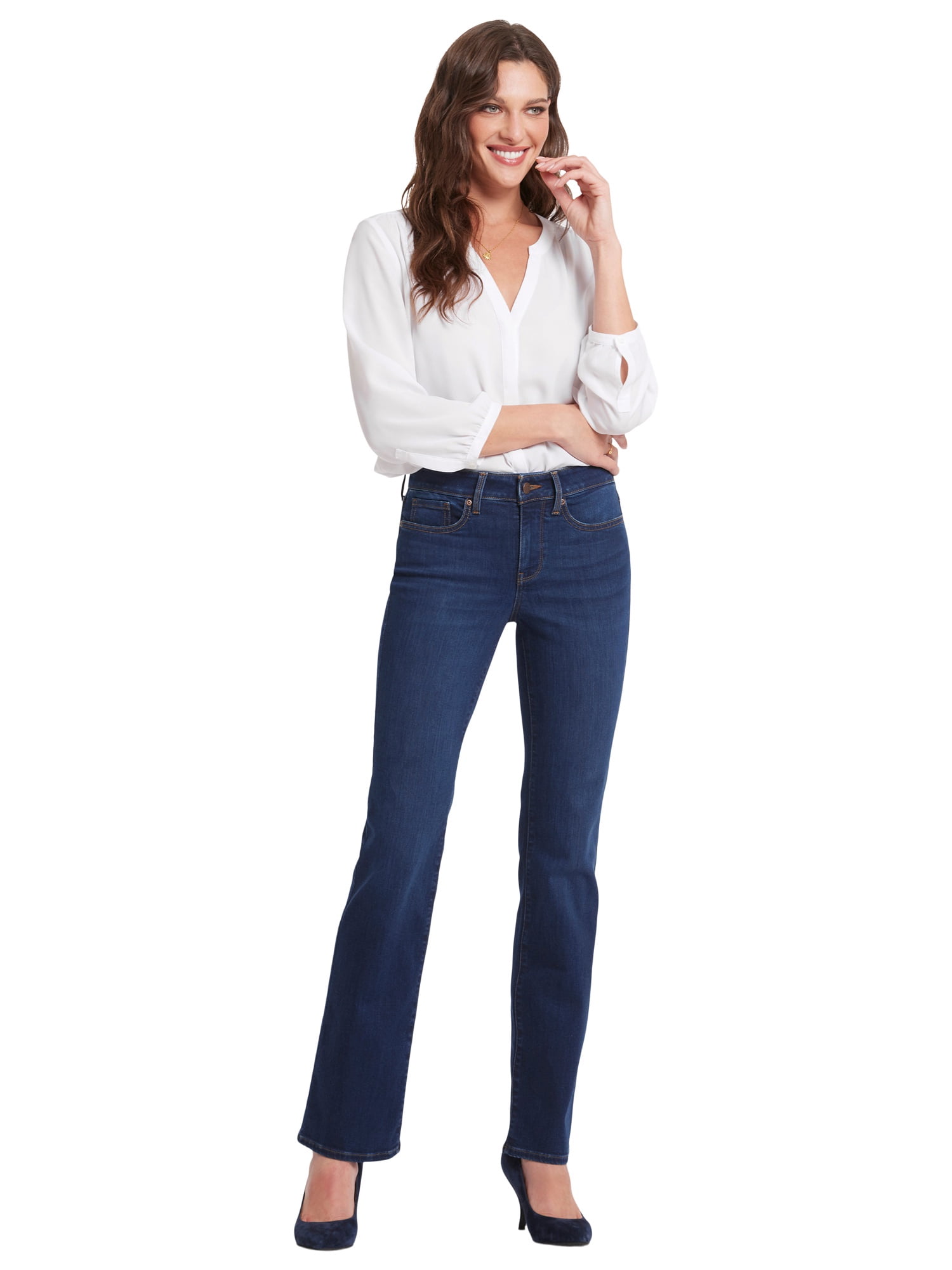 NYDJ Women’s, Women’s Petite, and Women’s Plus Barbara Bootcut Jean, Sizes 2-24, featuring Lift Tuck® Technology