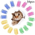 thumbnail image 3 of 16 Pcs Jouets Ressort pour Chat Interactifs en Plastique Spirale Ressort Jouet pour Chat Jouet à Ressort pour Chat, 3 of 10