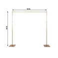 thumbnail image 3 of Efavormart 10ft Gold Metal DIY Adjustable Heavy Duty Backdrop Stand Kit, Steel Base for Wedding, Party, Event, Photography, and Exhibition Decoration, 3 of 11