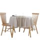 thumbnail image 4 of Farmhouse Tablecloth Heavy Weight Stitching Tassel (Round, 60 Inch, Linen)Cotton Linen Dust-Proof Table Cloth for Kitchen Dinning Tabletop Decoration, 4 of 5