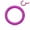 Purple, variant on Steel Hinged Clicker Segment Septum Lip Nose Hoop Ring Helix Daith Cartilage