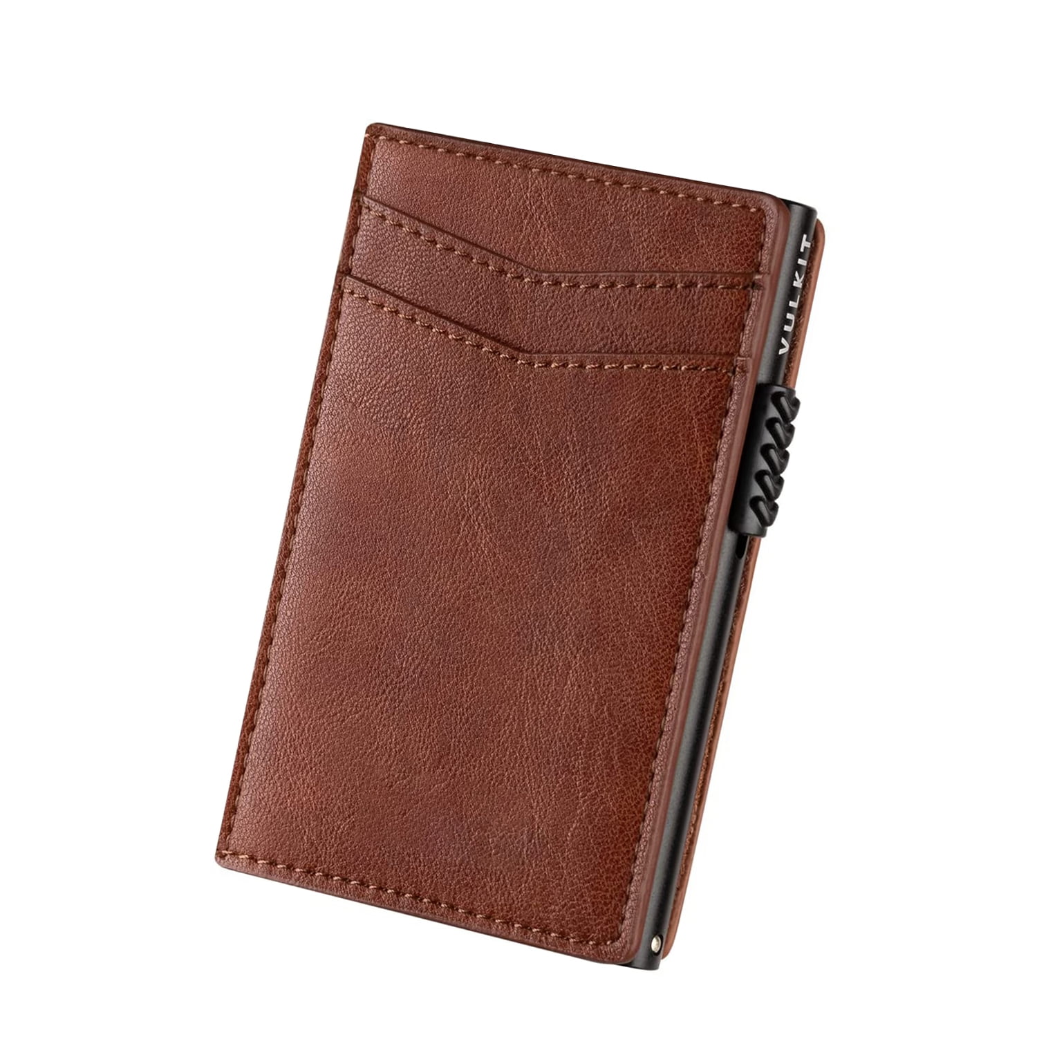  ManChDa Genuine Leather Wallet Slim RFID Blocking Magnetic  Wallet for Men Trifold Wallet Aluminum Detachable Wallet Pop up Card Wallet  Card Case Holder Clip Money Organizer(Grey 2) : Clothing, Shoes 