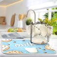 thumbnail image 5 of Yayeee Dish Drying Mat for Kitchen Counter 18"x24" Microfiber Absorbent Pad, Milk and Cookies, 5 of 7