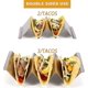 thumbnail image 3 of Taco Holders Set Of 6, Taco Stand, Stainless Steel Taco Holder, With Easy-access Handle, Each Can Hold 2 To 3 Tortillas, Oven Safe For Baking, Dishwas, 3 of 5