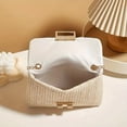 thumbnail image 4 of Yvsxxv Beige Rattan Woven Small Messenger Shoulder Bag, Summer Beach Use, 1 Pc, 4 of 7