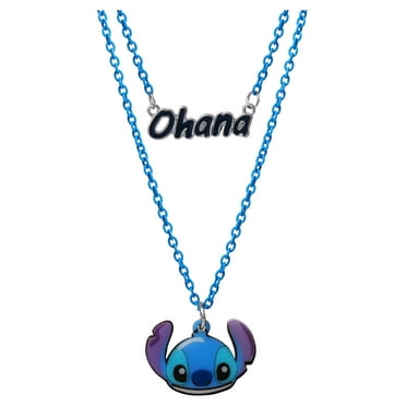 Disney- Girls/Tweens Lilo & Stitch "Ohana" Double Necklace