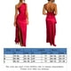 thumbnail image 2 of Vestido Amoldeado Al Cuerpo Vestido ajustado para mujer Sin espalda Sexy Satén Elegante Vestido delgado Clubwear (Rojo S) Cgtredaw para Mujer Rojo T S, 2 of 6