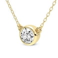 thumbnail image 4 of Diamond Pendant Necklace For Women | 6 Carat IGI Certified Round Shape | Classic Bezel Solitaire Lab Diamond Pendant Necklace 18K Yellow Gold | FG-VS1-VS2 Quality Friendly Diamonds, 4 of 6