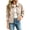 Beige, variant on Women's Jacket Casual Button Down Collared Long Sleeve Lightweight Soft Slim Fall Autumn Winter Tops, Beige M