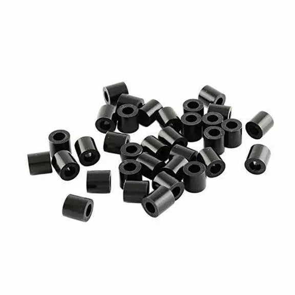 GKNET 1000pcs PE DIY Melty Beads Fuse Beads Refills Tube Black 3~3.3x2.5~2.6mm DIY