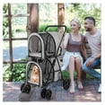 thumbnail image 2 of Double Dog Stroller XYT Foldable for 2 Dogs Cats Detachable Carrier for Travel Walking, 2 of 9