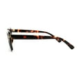 thumbnail image 3 of Womens Narrow Rectangular Dad Shade Hipster Sunglasses Tortoise Black, 3 of 4