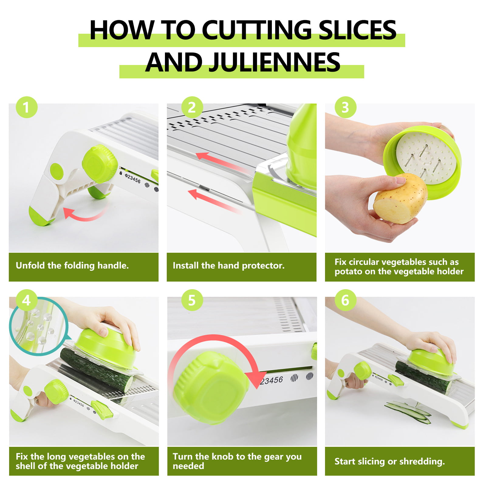 Adjustable Mandoline Slicer,5 in 1 Stainless Steel Food Slicer, Kitchen  Food Mandolin Vegetable Julienne Slicer Chopper Cutter for Fruits from