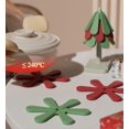 thumbnail image 4 of ExquisiteFolding Silicone Trivets for Hot Dishes, Tree Shape Trivet Set, 3 Foldable Silicone Trivets and 1 Stand, Non-Slip Hot Pot Holders, 4 of 5