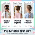 thumbnail image 6 of NOGIS 24 Pieces 16mm Ball Hair Ties, Bubble Ponytail Holders for Kids Girls Children Women Baby Toddlers, Twin Bead Colorful Elastic Hair Accessories, Cute Hair Bands with Balls, 6 of 7
